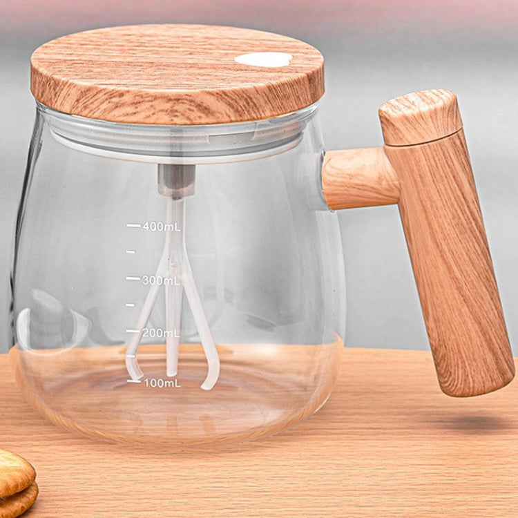 400ml Automatic Stirring Mug Maple Electric Coffee Cup