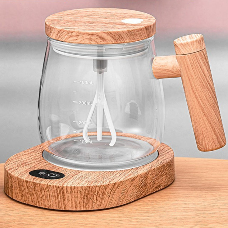 400ml Automatic Stirring Mug Maple Electric Coffee Cup