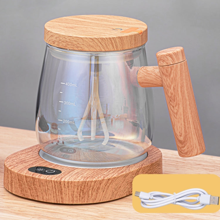 400ml Automatic Stirring Mug Maple Electric Coffee Cup