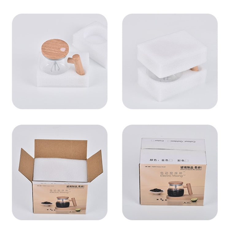 400ml Automatic Stirring Mug Maple Electric Coffee Cup