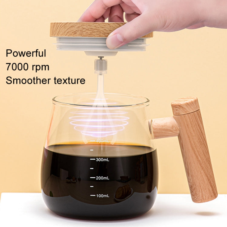 400ml Automatic Stirring Mug Maple Electric Coffee Cup