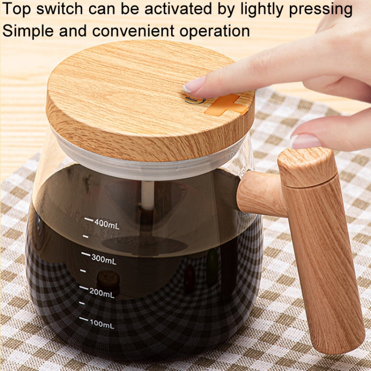 400ml Automatic Stirring Mug Maple Electric Coffee Cup