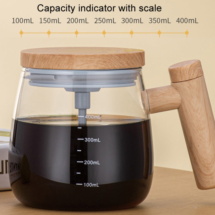 400ml Automatic Stirring Mug Maple Electric Coffee Cup