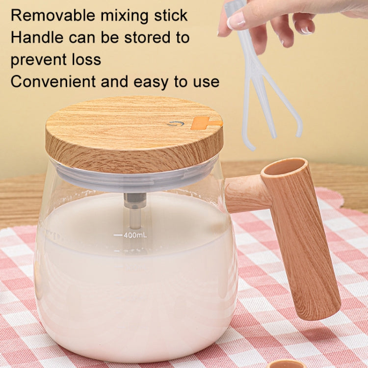 400ml Automatic Stirring Mug Maple Electric Coffee Cup