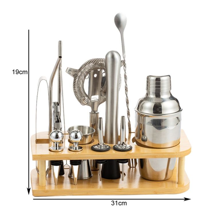 15 In 1 Stainless Steel Bartending Set Cocktail Shaker Bar Bartending Tools