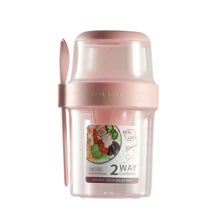 Salad Meal Shaker Cup Portable Fruit and Vegetable Container with Fork Dressing Box