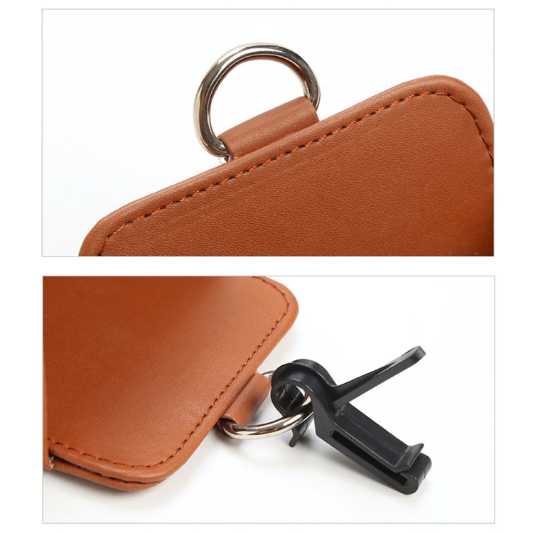 Car Air Outlet Leather Multifunctional Mobile Phone Card Hanging Storage Box