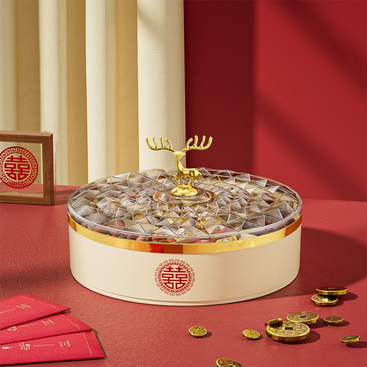 Candy Box Home Multi-Layer New Year Fruit Tray Compartmentalized Dry Fruit Box With Lid