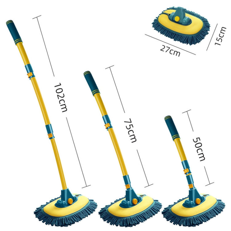 Curved Rod Car Wash Mop Retractable Cleaning Tool No Harm Car Special Soft Brush