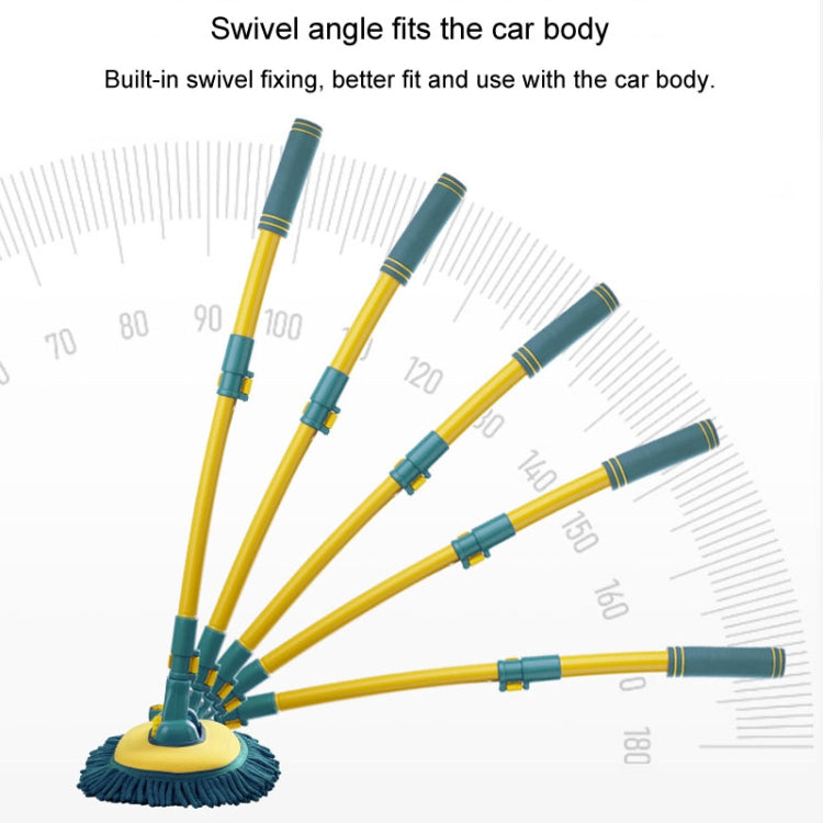 Curved Rod Car Wash Mop Retractable Cleaning Tool No Harm Car Special Soft Brush