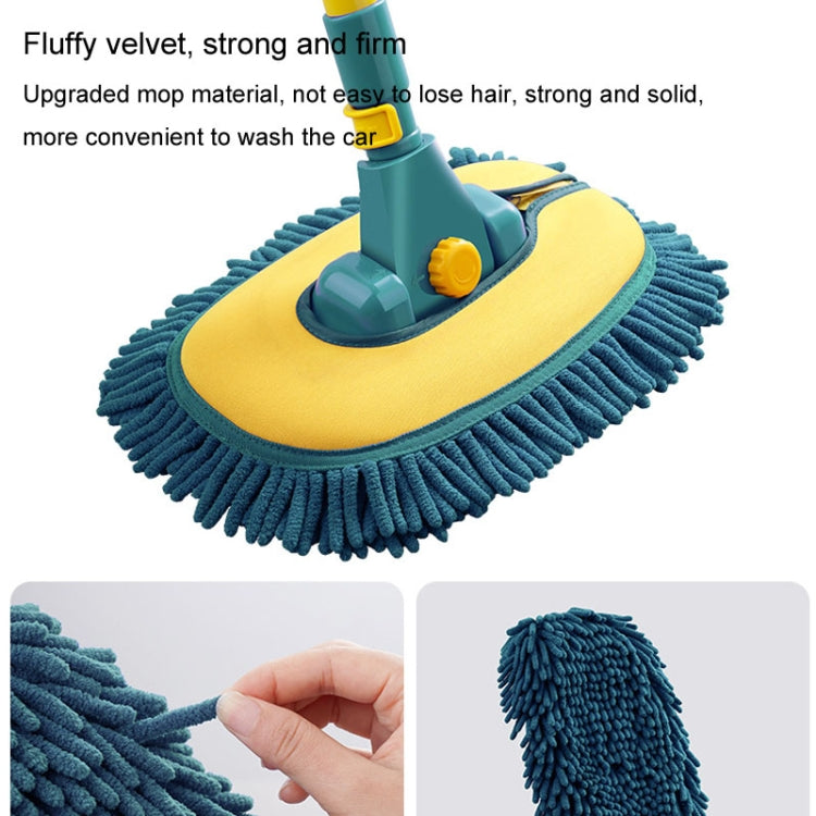 Curved Rod Car Wash Mop Retractable Cleaning Tool No Harm Car Special Soft Brush