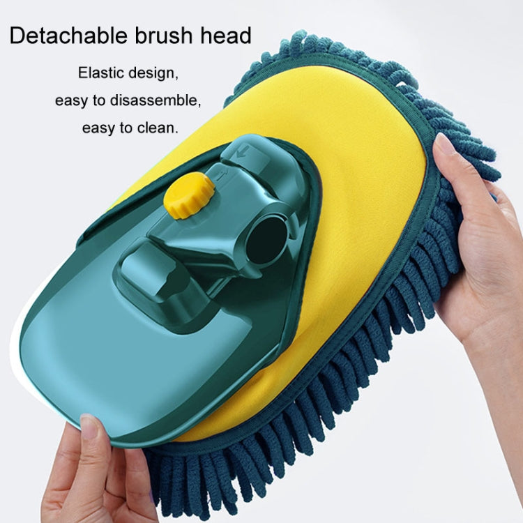 Curved Rod Car Wash Mop Retractable Cleaning Tool No Harm Car Special Soft Brush