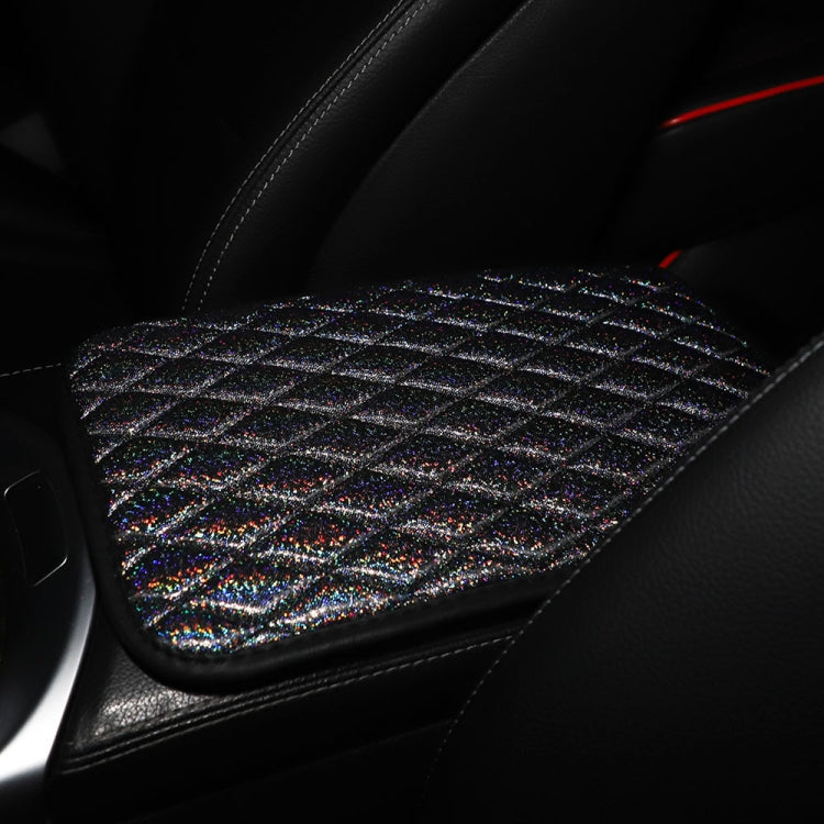 Glitter Car Center Console Cover Mat PU Leather Car Armrest Cover