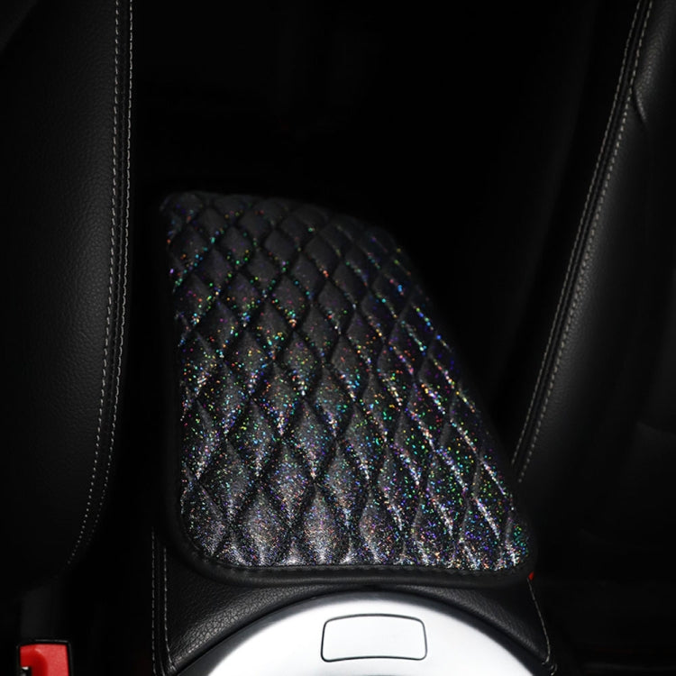 Glitter Car Center Console Cover Mat PU Leather Car Armrest Cover