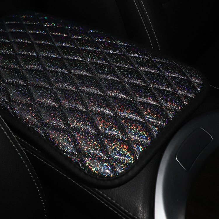 Glitter Car Center Console Cover Mat PU Leather Car Armrest Cover