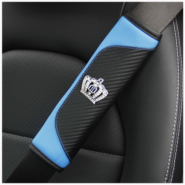 Car Seat Belt Cover Carbon Fiber Leather Auto Seat Shoulder Protection