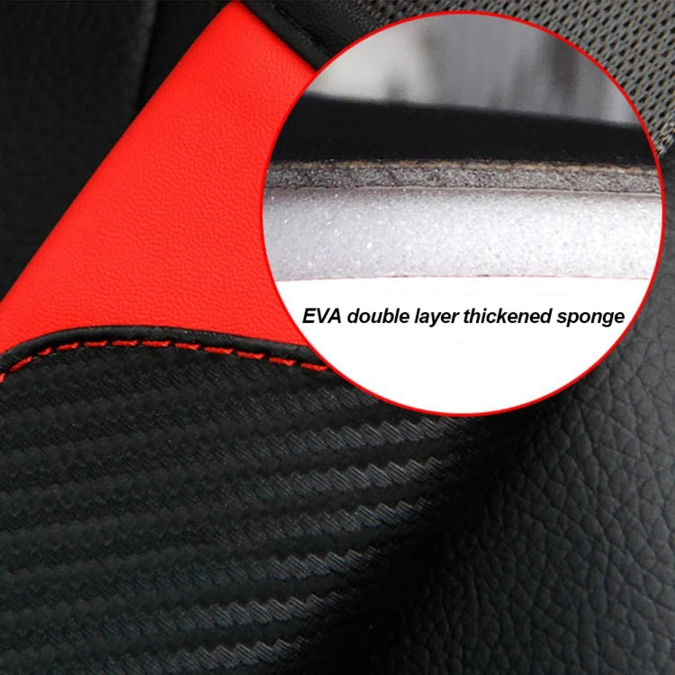 Car Seat Belt Cover Carbon Fiber Leather Auto Seat Shoulder Protection
