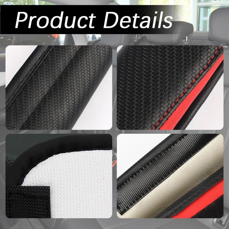 Car Seat Belt Cover Carbon Fiber Leather Auto Seat Shoulder Protection