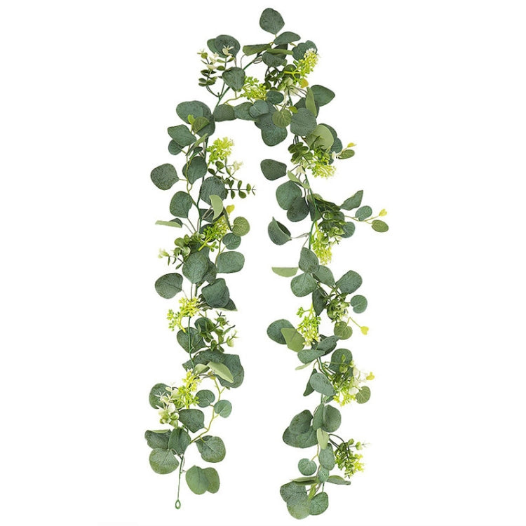 180cm Simulation Greenery Eucalyptus Ivy Leaf Rattan Hanging Fake Flower Decoration Rattan