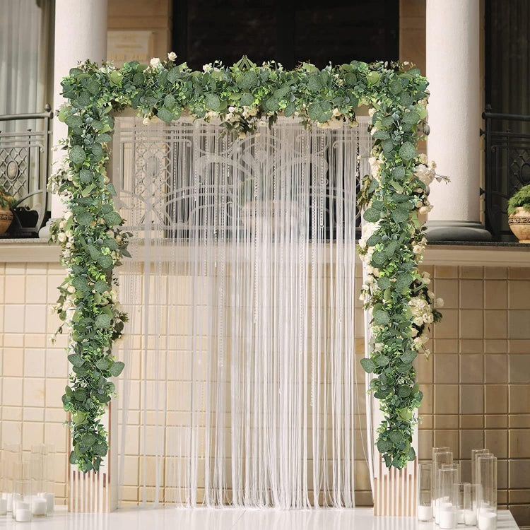 180cm Simulation Greenery Eucalyptus Ivy Leaf Rattan Hanging Fake Flower Decoration Rattan