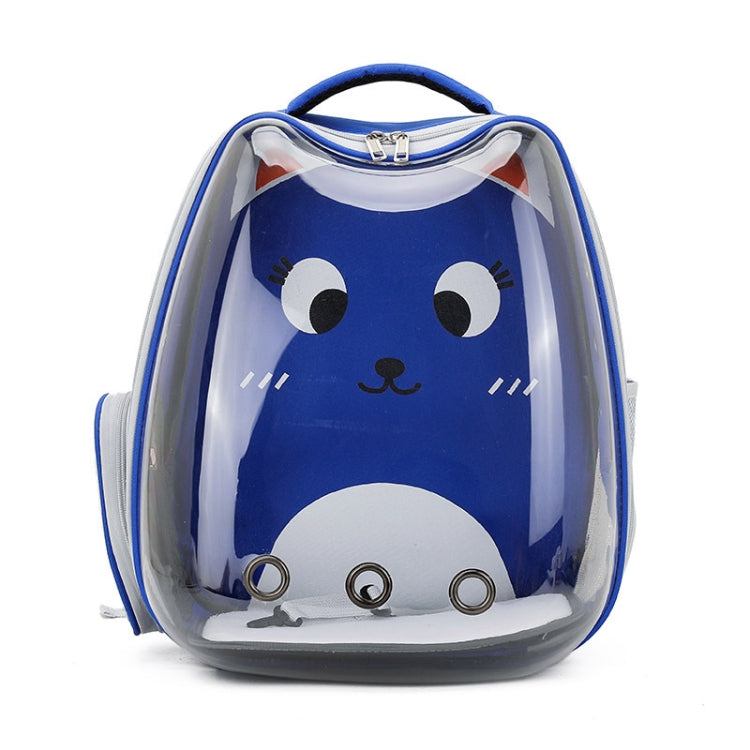 Cartoon Pattern Cat Transparent Pet Bag Space Capsule Portable Pet Backpack