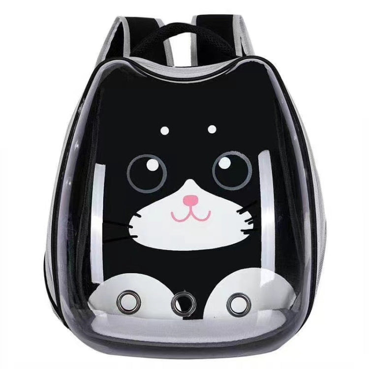 Cartoon Pattern Cat Transparent Pet Bag Space Capsule Portable Pet Backpack