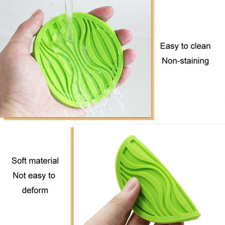 10x0.5cm Round Silicone Coaster Non-Slip Wave Mug Heat Insulation Cushion Drainage Coffee And Tea Coaster