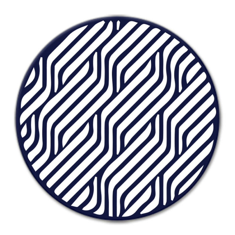 9.8x0.3cm Round Soft Silicone Coaster Non-Slip Heat Insulation Mat