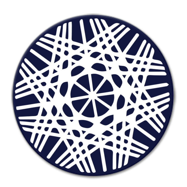9.8x0.3cm Round Soft Silicone Coaster Non-Slip Heat Insulation Mat