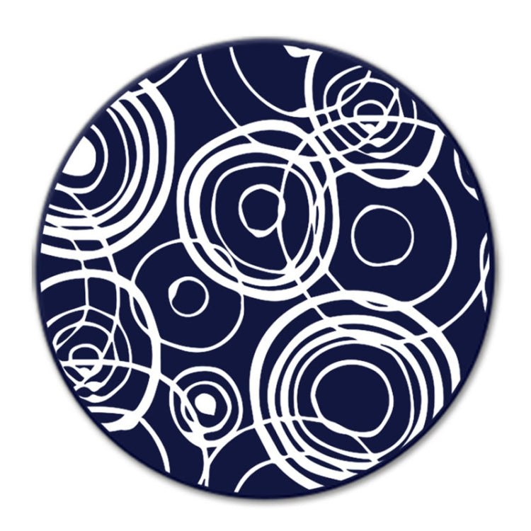 9.8x0.3cm Round Soft Silicone Coaster Non-Slip Heat Insulation Mat