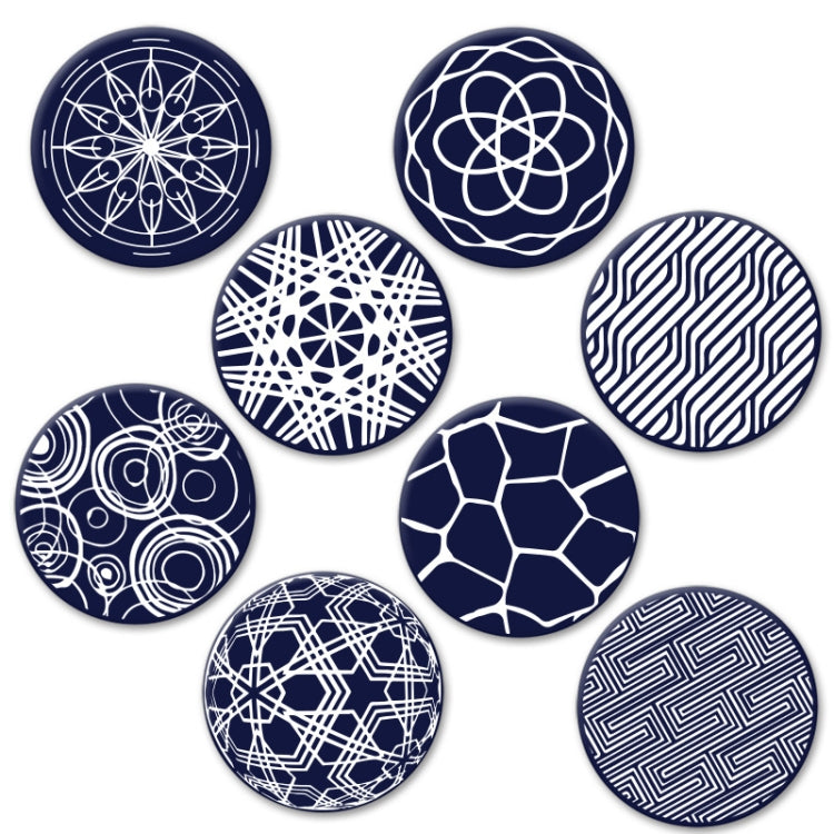 9.8x0.3cm Round Soft Silicone Coaster Non-Slip Heat Insulation Mat