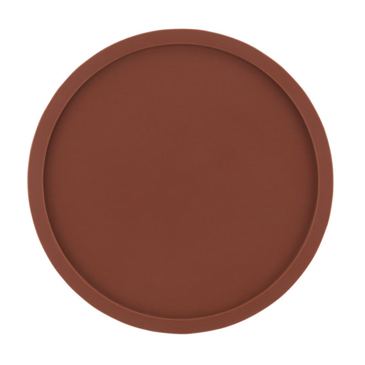 10cm Simple Round Thickened Silicone Coaster Anti-Slip Heat Insulation Anti-Scald Tea Cup Table Mat