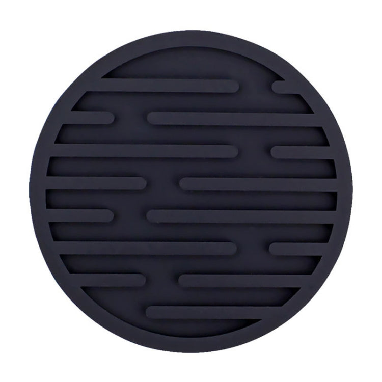 10cm Simple Round Thickened Silicone Coaster Anti-Slip Heat Insulation Anti-Scald Tea Cup Table Mat