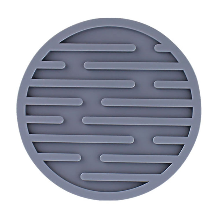 10cm Simple Round Thickened Silicone Coaster Anti-Slip Heat Insulation Anti-Scald Tea Cup Table Mat