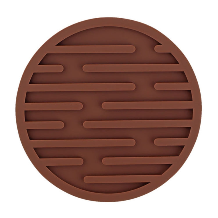 10cm Simple Round Thickened Silicone Coaster Anti-Slip Heat Insulation Anti-Scald Tea Cup Table Mat