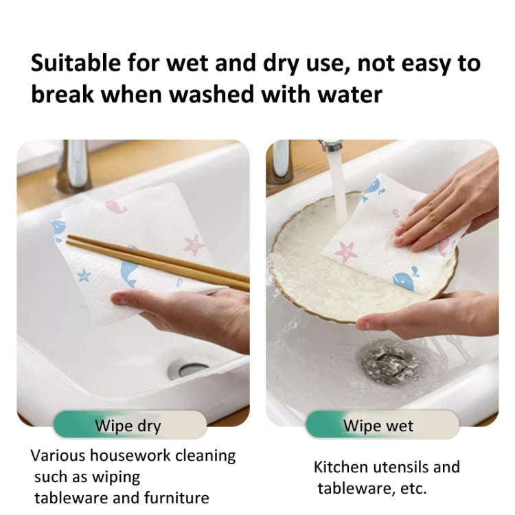 Hanging Disposable Rag Kitchen Wet And Dry Dual-use Dishcloths Towels