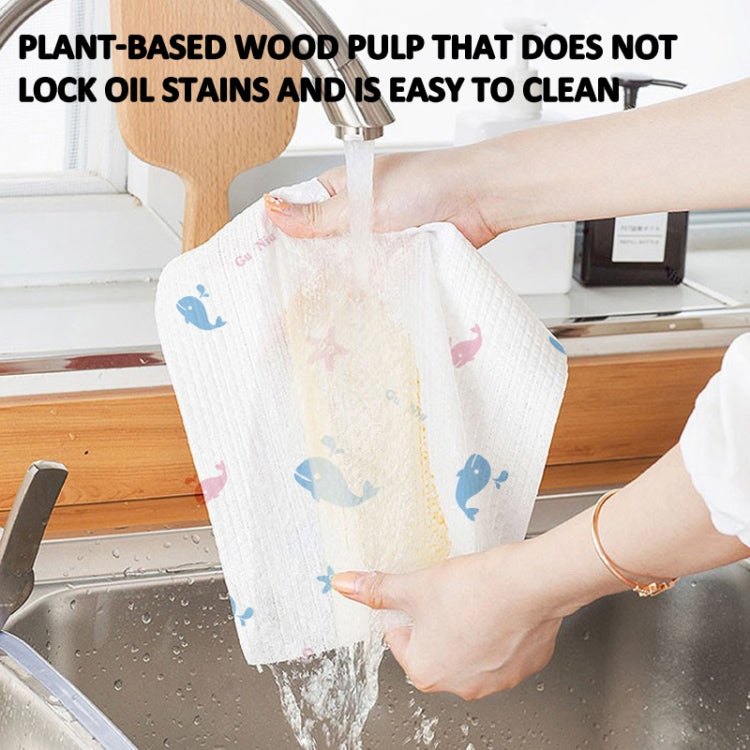Hanging Disposable Rag Kitchen Wet And Dry Dual-use Dishcloths Towels