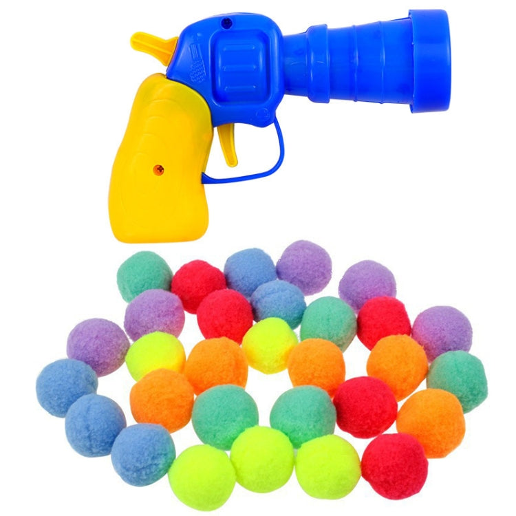 Cat Interactive Plush Toy Silent Plush Ball Launcher Pet Toy Balls