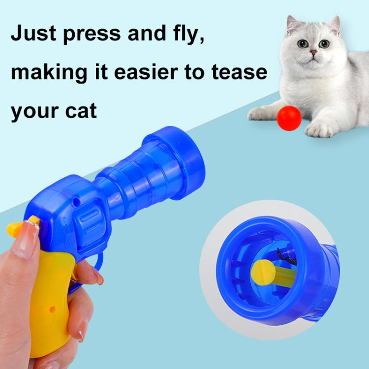 Cat Interactive Plush Toy Silent Plush Ball Launcher Pet Toy Balls