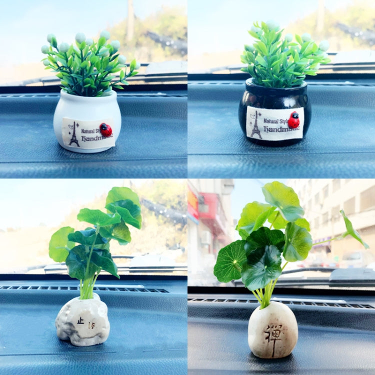 Mini Car Potted Ornaments Decoration Simulated Flower Pots