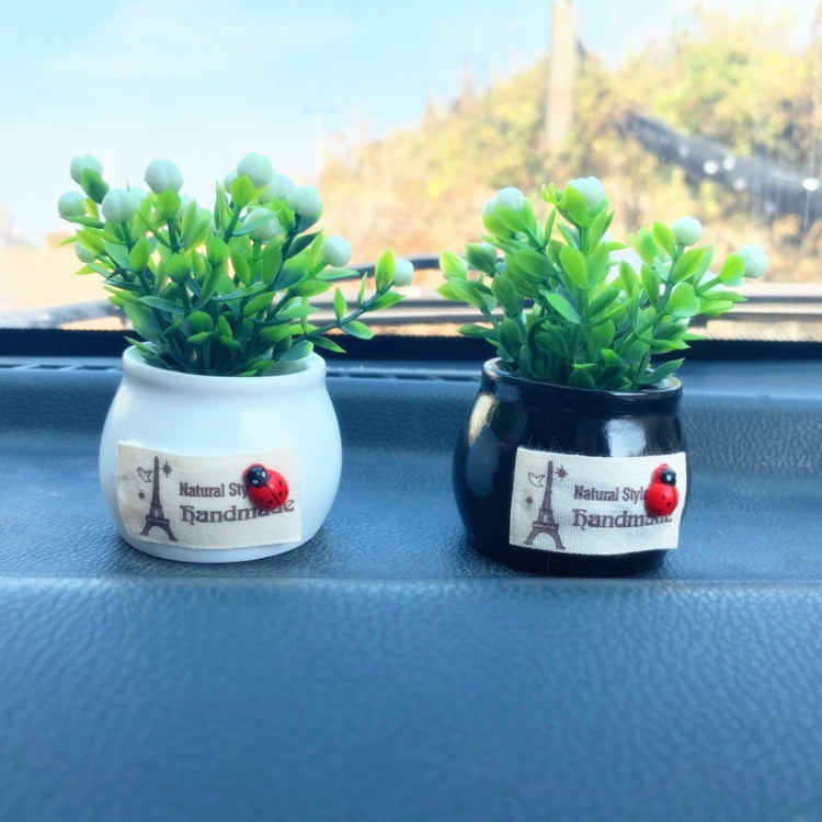 Mini Car Potted Ornaments Decoration Simulated Flower Pots