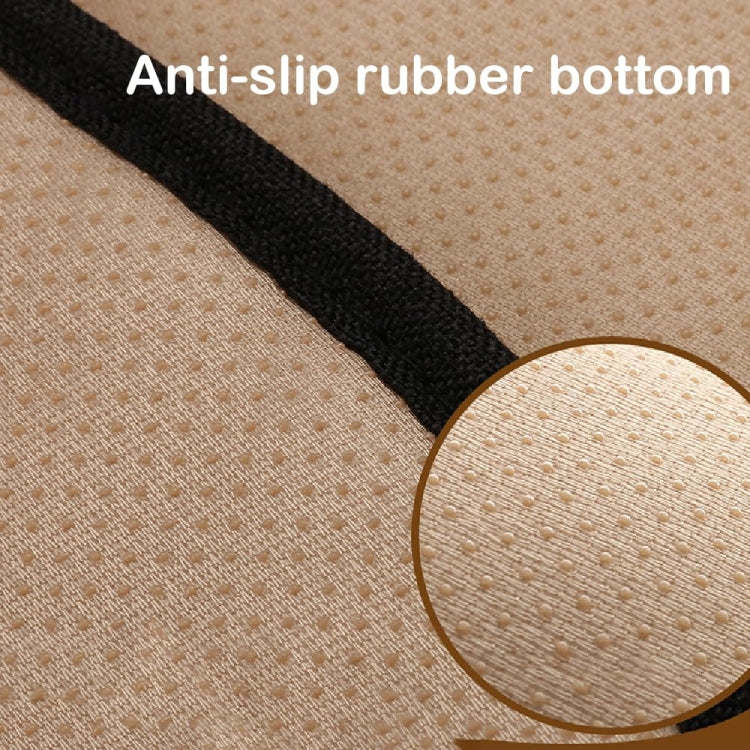 Non-Slip Rhombus Imitation Linen Car Seat Cushion