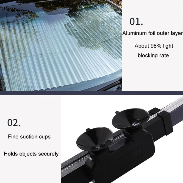 Car Front Gear Auto Retractable Sunshade Household Pleated Window Covering