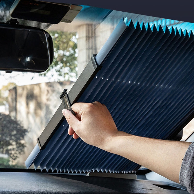 Car Front Gear Auto Retractable Sunshade Household Pleated Window Covering