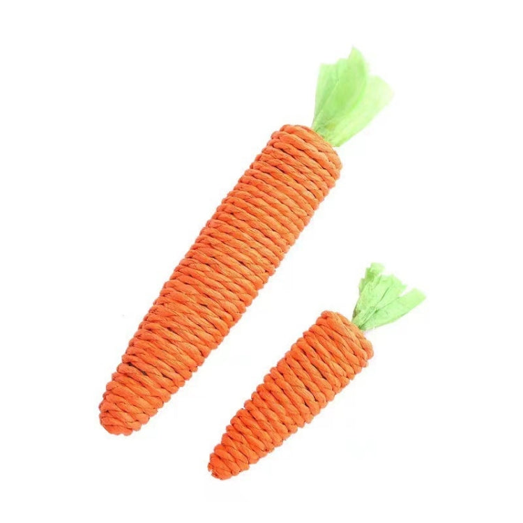 Carrot Cat Chew Rope Toy Bite Resistant Stick Built-in Bell