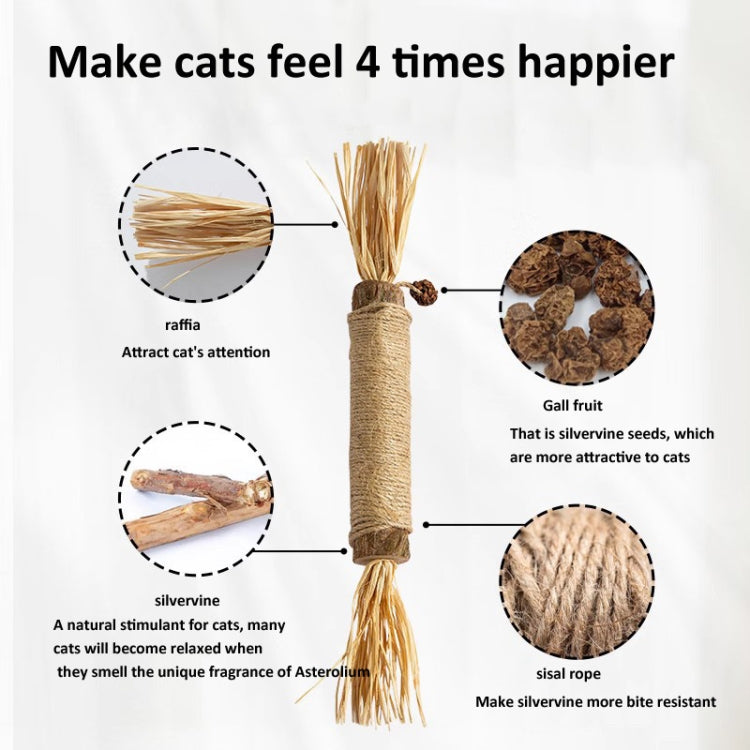 38cm Extra Large Silvervine Cat Toy Kitten Teeth Cleaning Dental Toy