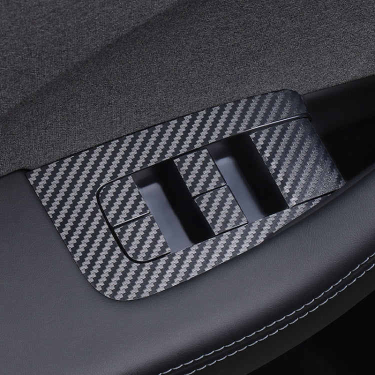 4pcs /Set For Tesla Model 3 Lift Window Button Sticker Car Interior