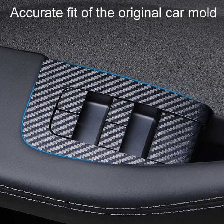 4pcs /Set For Tesla Model 3 Lift Window Button Sticker Car Interior