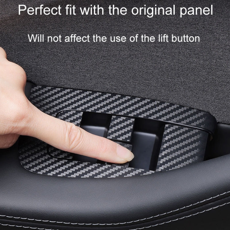4pcs /Set For Tesla Model 3 Lift Window Button Sticker Car Interior