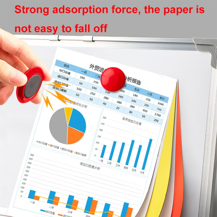 Round Colorful Conference Teaching Whiteboard Paper Magnetic Buckle